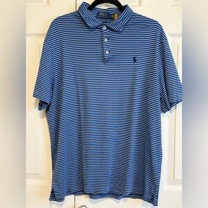 Polo by Ralph Lauren Blue and White Striped Shirt